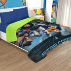 Cobertor Borrega Matrimonial 1.80x2.2m Infantil Providencia® Diseño De La Tela Star Command 2 Kg Multicolor