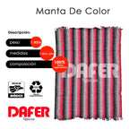 Cobija Mexicana Manta De Color Rayas Económica