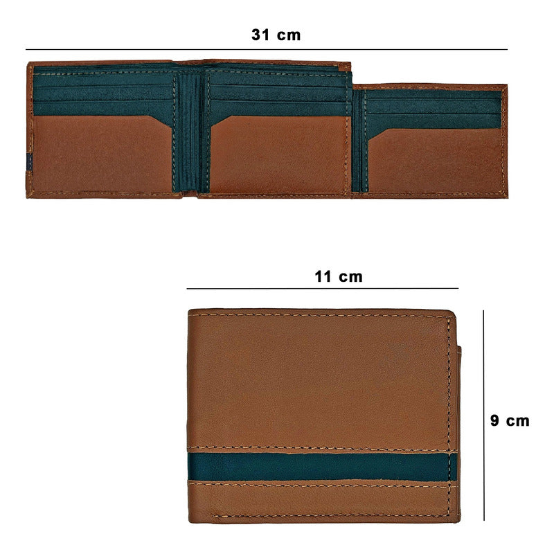Cartera De Piel Para Hombre Marca Giron®