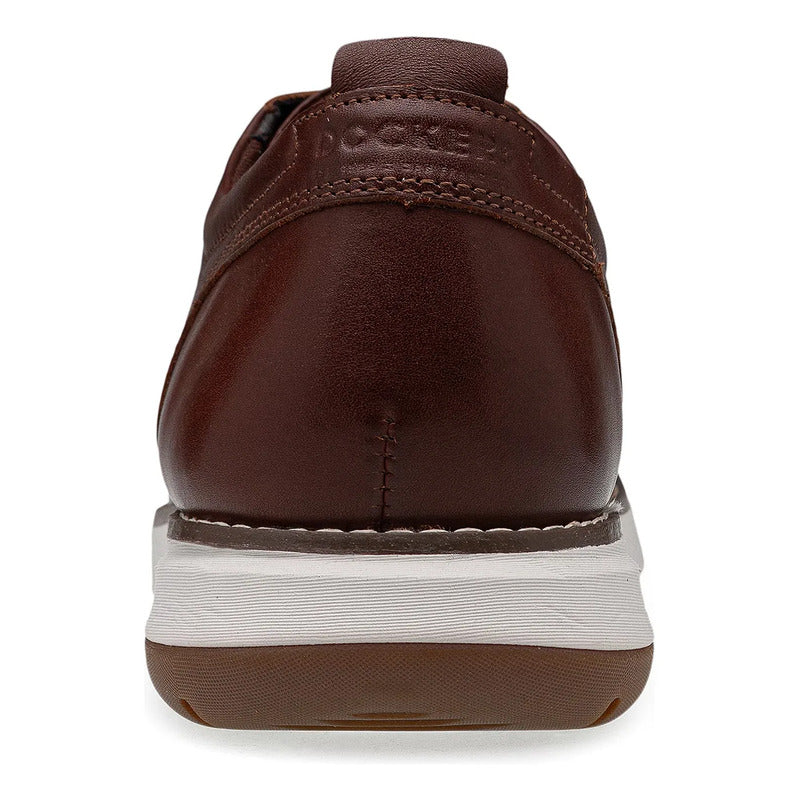 Zapato Casual Danko De Piel Para Hombre D2126792s  Dockers® Marrón Lisa 27,5 Mx