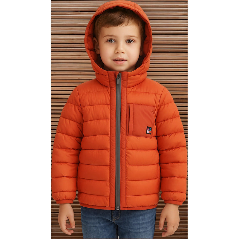 Chamarra Ligera Casual Para Niño Mod.4465 Marca Mayoral® Naranja Oscuro 4 Lisa