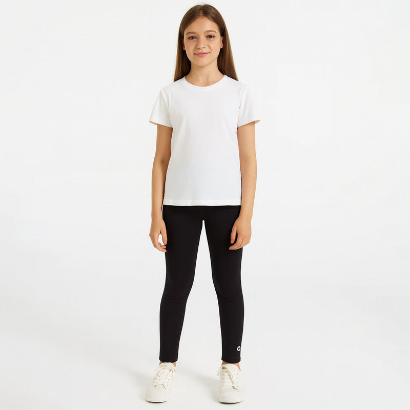 Leggings Casual Para Niña Mod.752 Marca Mayoral® Negro Lisa 18 Años