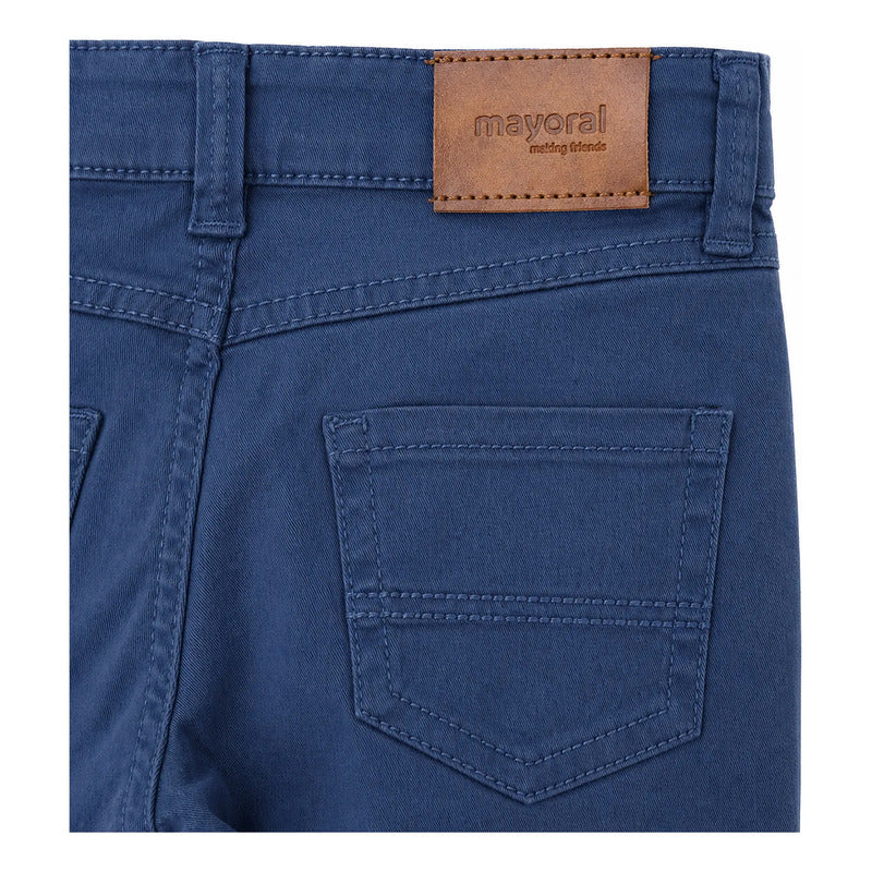Pantalón Slim Fit Para Bebé Mod. 563 Marca Mayoral® Ultramar Lisa 9 Meses