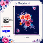 Edredón Jumbo De Borrega King Size 2.30mx2.40m Providencia® Emma Multicolor