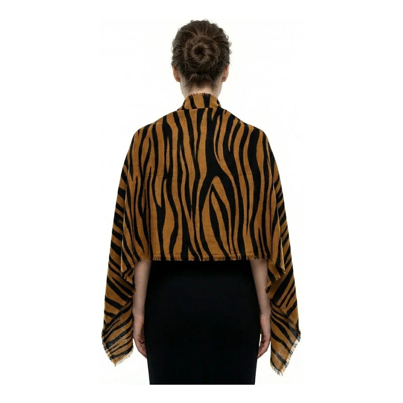 Bufanda Suave Elegante Para Mujer 182x72cm Multiusos Multicolor Animal Print Unitalla