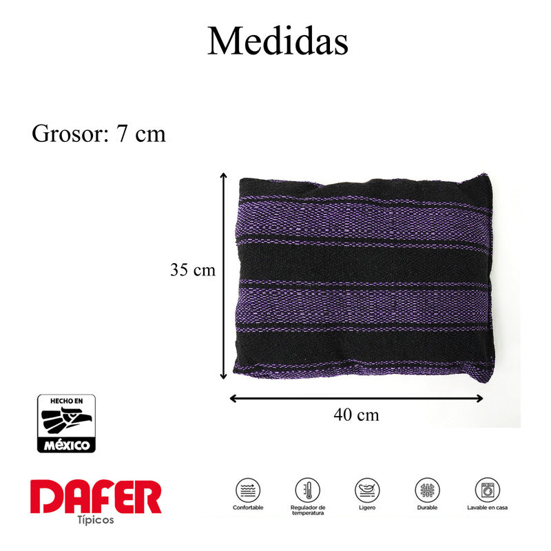 Frazada De Viaje Artesanal Con Almohada Set De Descanso