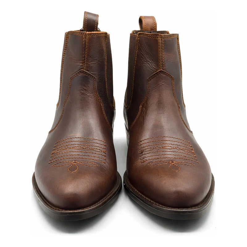 Bota Chelsea Para Caballero Mod. L2126563 Marca Levís® Marrón Liso 28 Mx