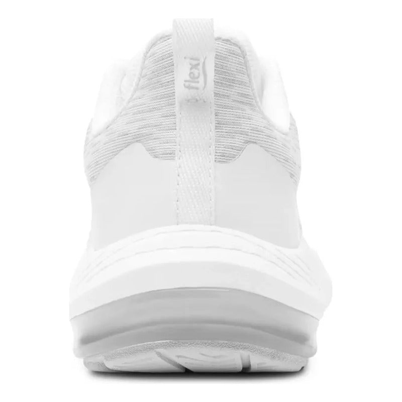 Tenis Tejido Para Mujer Con Gel Anti Shock 138803 Flexi® Blanco Tejido 24.5 Mx