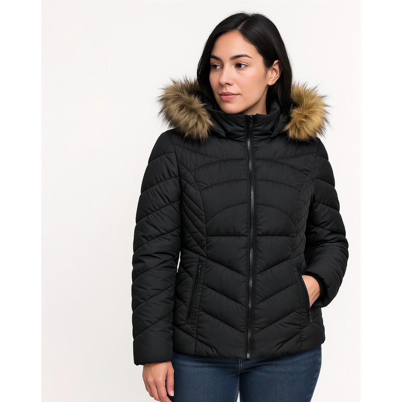 Chamarra Capitonada Para Mujer Mod. Q33200 Marca Bobois®