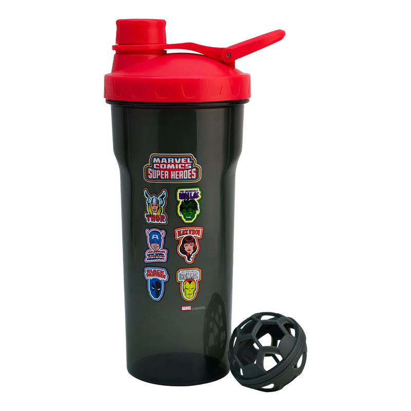 Vaso Mezclador Shaker Con Tapa 700ml Diseños Animados