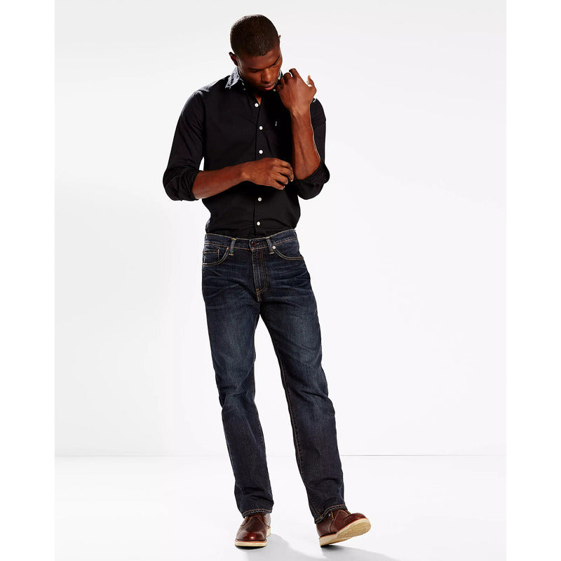 Pantalón Regular De Hombre 005051330 Mod. 505 Marca Levi's® Azul Petróleo Liso 30x32