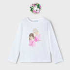Blusa Manga Larga Con Scrunchie Para Niña Mod.3016 Mayoral®