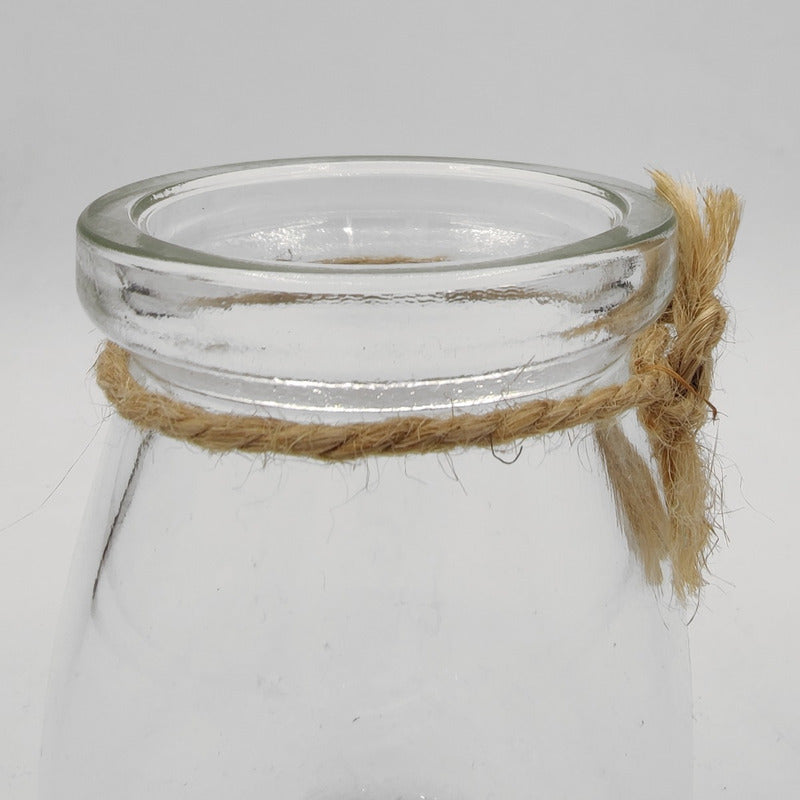 Decoración Para Interior Jarritos Vintage Con Base Metálica Blanco