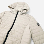 Chamarra De Pluma Para Mujer Dw90-pol7642 Greenlander® Beige G Capitonado
