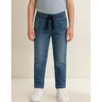 Pantalón Jogger De Niño Con Cordón Mod.3564 Marca Mayoral® Azul Acero Liso 5 Años