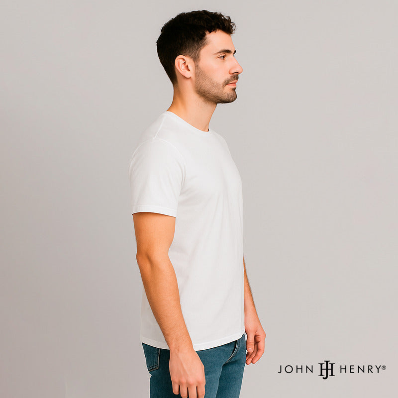 Set De 3 Playeras Algodón Cuello Redondo Mod. Cr John Henry®