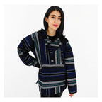 Suéter Poncho Canguro Artesanal Hoodie Acrilico Colores