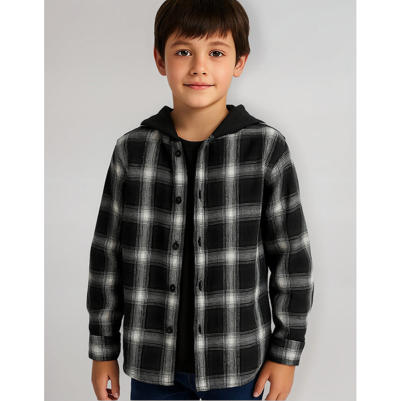 Camisa Con Capucha Para Niño Marca Losan® Mod.123-3000al