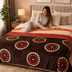 Edredón Jumbo De Borrega King Size 2.30mx2.40m Providencia® Chenoa Multicolor