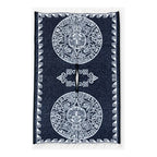 Jorongo Gaban Artesanal Mexicano Colores Azul Oscuro Calendario Xg
