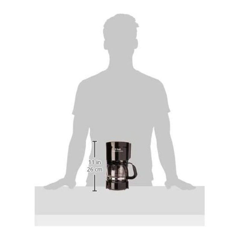 Cafetera De Filtro Permanente Heliora Petit Negra Prepara 4 Tazas De Café Cuenta Con Sistema Antigoteo Por Lo Que Puedes Servir El Café Mientras Se Está Preparando T-fal Cm3218mx