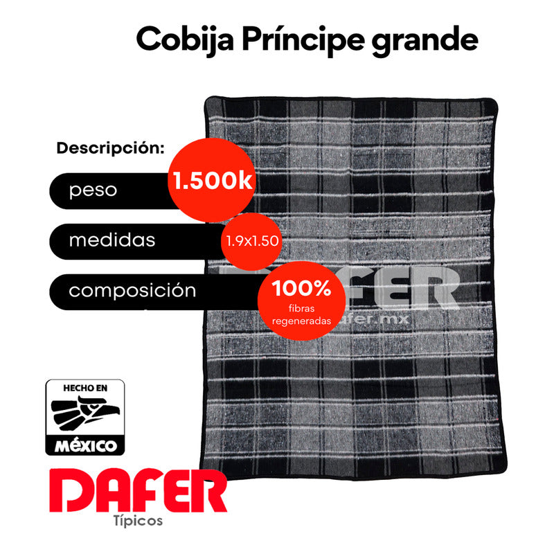 Cobija Mexicana Príncipe De Color Grande 1.5k 1.9x1.5m