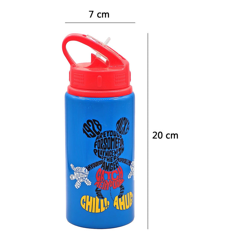 Botella De Agua 500 Ml Para Niños Con Aza