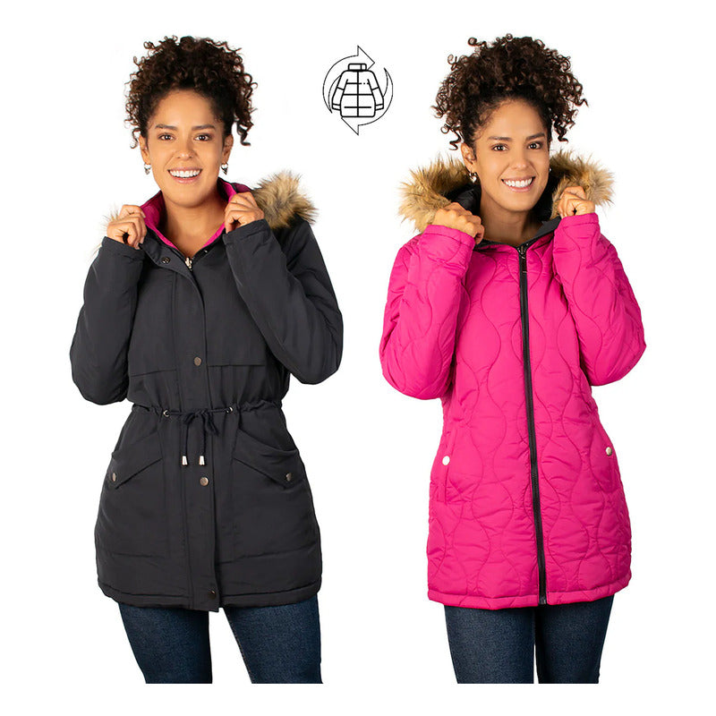 Chamarra Reversible Con Capucha Dw86-pol7071 Greenlander®