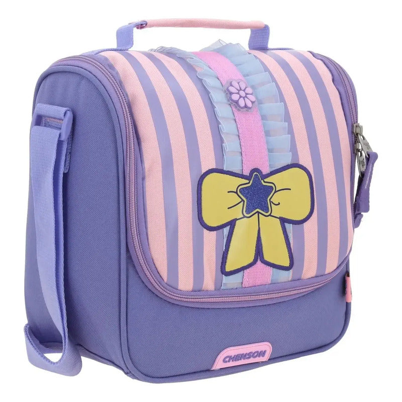 Lonchera Escolar Happy Girl Gurlic Hg70388-p Lila