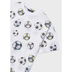 Playera Infantil Y Juvenil 6038 Marca Nukutavake Mayoral® Blanco Pelotas 14 Años Lisa