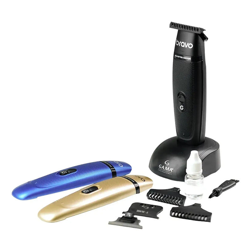 Rasuradora Trimmer Gear Bravo 9000rpm Inalámbrica Ga.ma® Negro