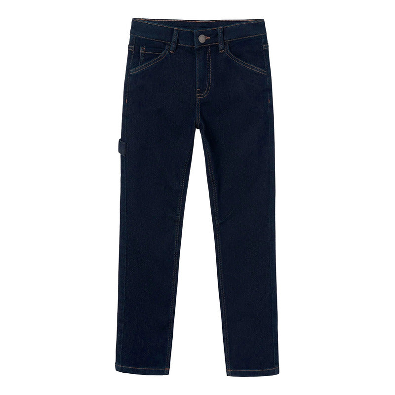 Pantalón Casual Para Niño Mod.7532 Dark Marca Mayoral® Dark Indigo Liso 14 Años