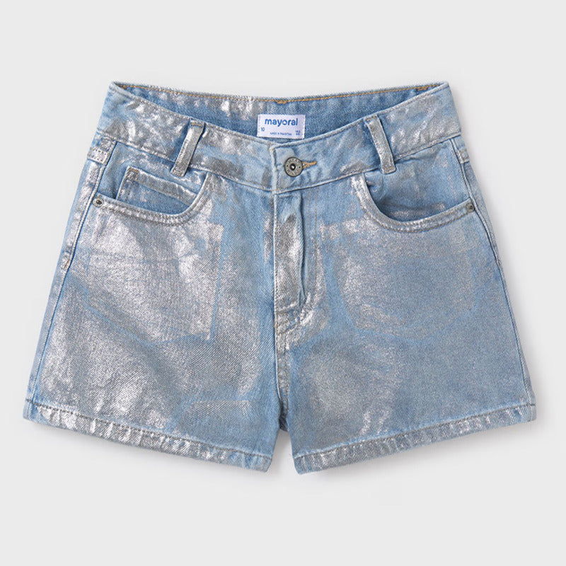 Short De Mezclilla Para Niña Mod.6217 Marca Mayoral®