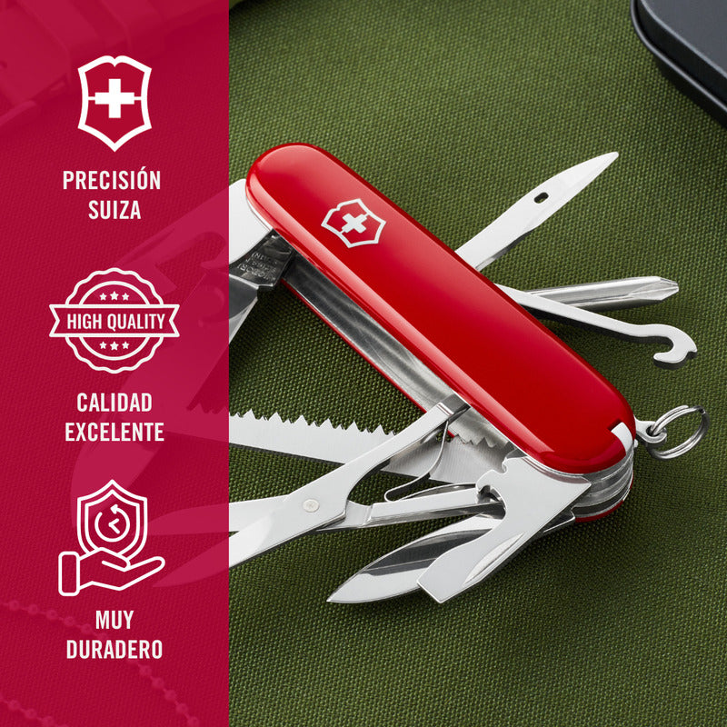 Navaja Fieldmaster 15 Func. Mod. 1.4713 Marca Victorinox® Rojo