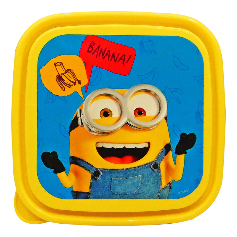 Recipiente Infantil Escolar Para Comida Diseños Varios