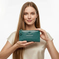 Cartera Con Monedero Para Mujer Mod. Ji 552  Jaime Ibiza® Peltre Liso