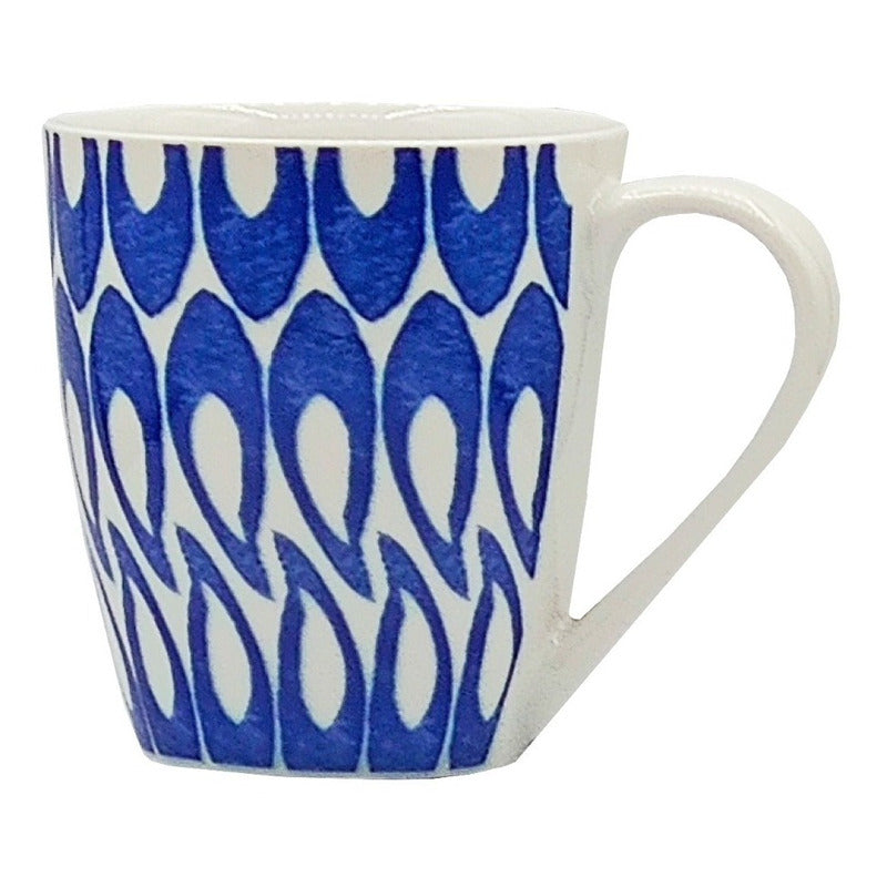 Vajilla Redonda De Porcelana 16pz 4 Personas Love&lemons® Azul