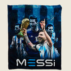 Frazada Ligera Super Suave Matrimonial Futbol Providencia® Equipo 500 G Messi