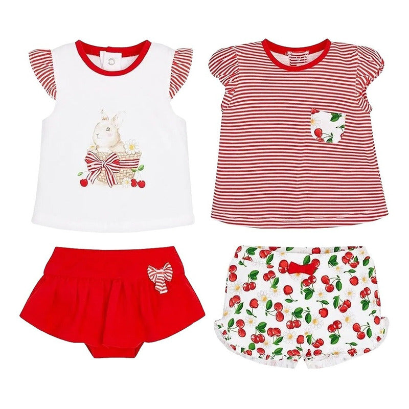 Conjunto De Niña Camiseta+pantalon Corto Mod.1606 Mayoral®