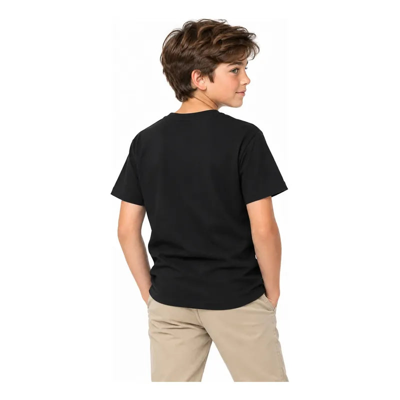 Playera Casual Infantil Y Juvenil 6040 Nukutavake Mayoral® Negro Football League 18 Lisa