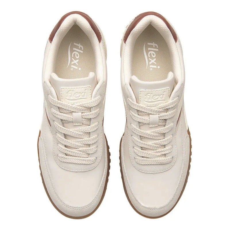 Tenis Casual Retro Para Mujer Mod.138501 Marca Flexi®
