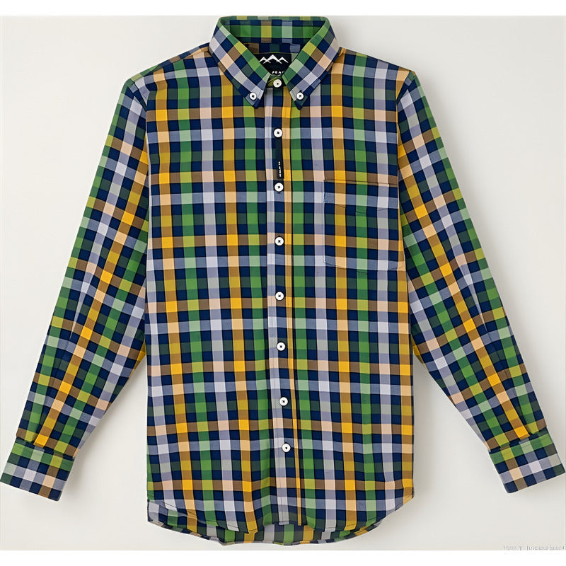 Camisa Regular Fit Cuadros Para Hombre Marca White Peak®