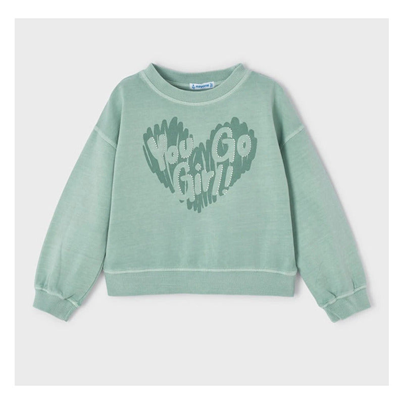 Conjunto Deslavado De Niña Sudadera+pans+short 3841 Mayoral® Jade Lisa 7 Años