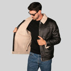 Chamarra Tipo Gamuza Cuello Sherpa Cw89-gam7284 Greenlander®