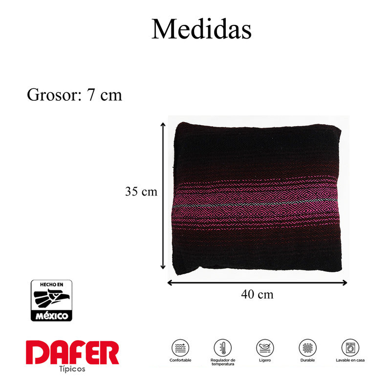 Frazada De Viaje Artesanal Con Almohada Set De Descanso
