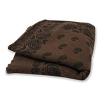 Chalina Chal Elegante Suave Para Mujer 130x130cm Marrón Geométrico Unitalla