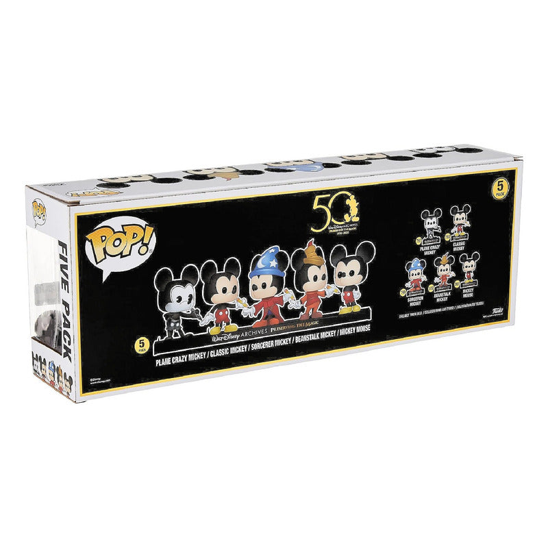 Funko Pop® Mickey Mouse 5pz Figuras De Vinil