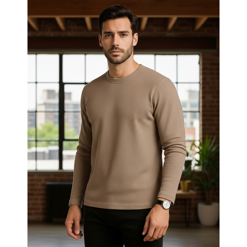 Playera Casual De Caballero Mod. A55311 Marca Bobois®