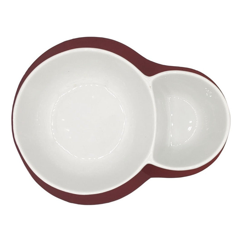 Botanero De Porcelana Con Base De Madera Marca Concepts® Blanco