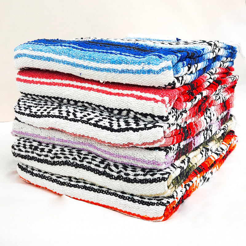 Falsa Mexicana Artesanal Multiusos 6pz Mayoreo 190x120cm Multicolor